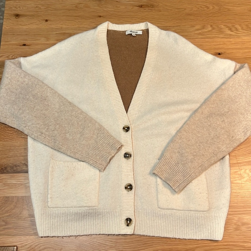 Madewell colorblock Kent cardigan